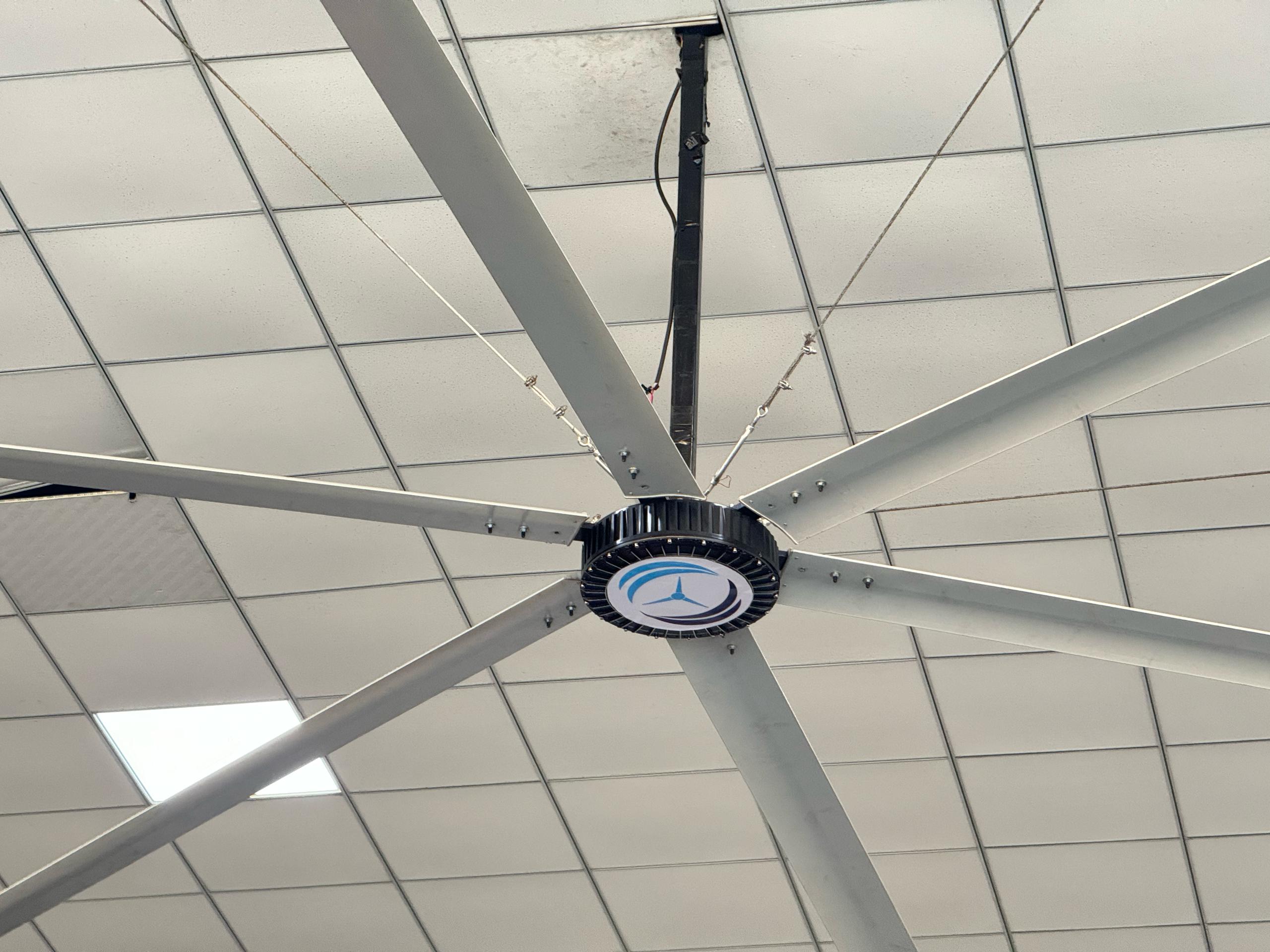 Large Industrial HVLS Fan Installation